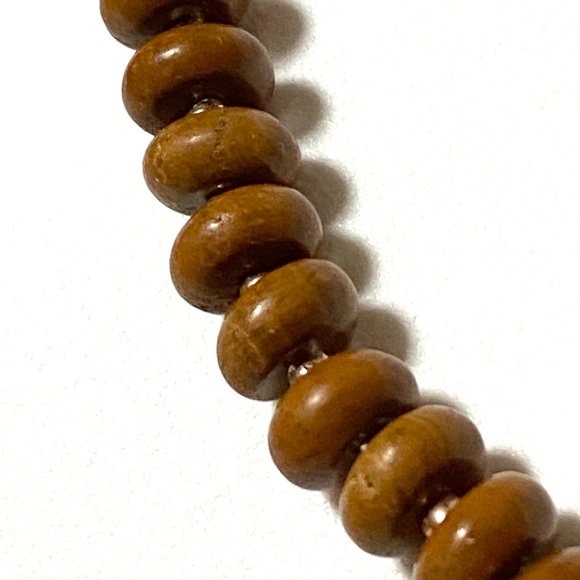 Jasper Stone Beaded Necklace, Genuine Gemstone Stackable Layering Necklace - Picture 5 of 8